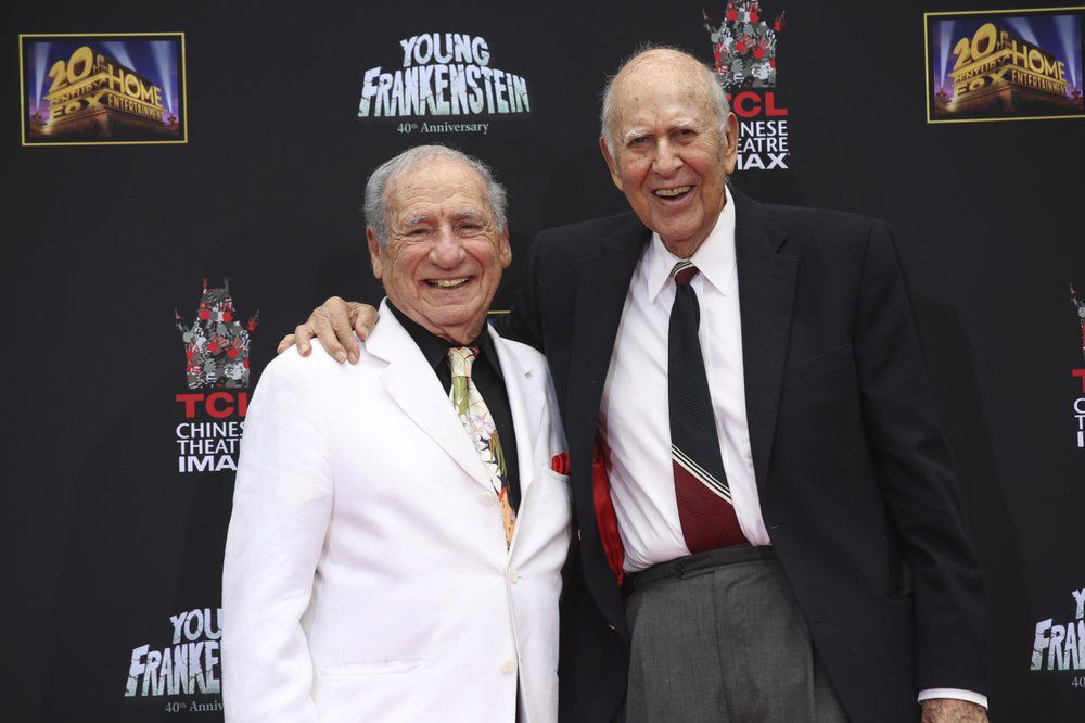 Carl Reiner and Mel Brooks in 2014